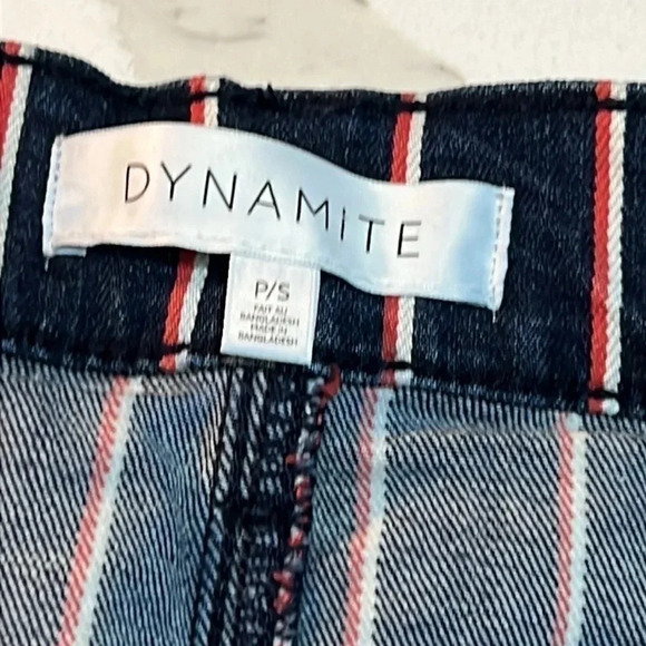 Dynamite Blue and Red Denim  Skirt. Size Small - Picture 3 of 8